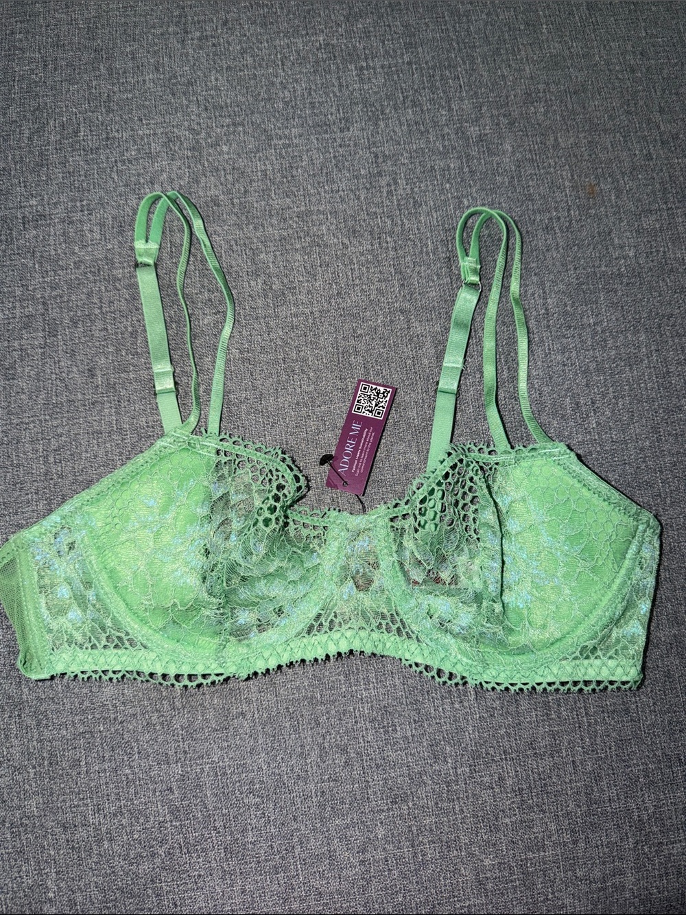NWT Adore Me Light Green Lace Underwire Bra - Women Intimates 34B